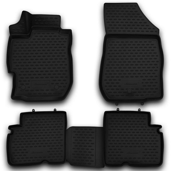 Rubberline, gummimatter 4 stk — Passer til Nissan Almera 2012-