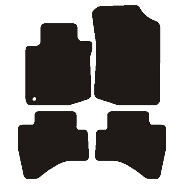Foran, gulvmatter — passer til Peugeot 107 2005–2010