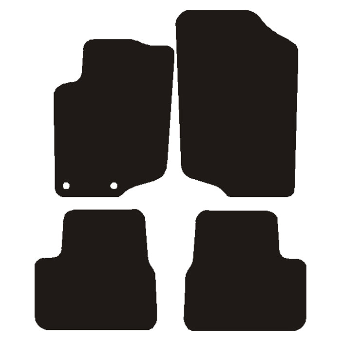 Foran, matter – passer til Peugeot 207 2006–2012