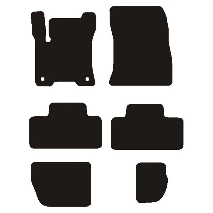 Bilmatter foran i velur til Mercedes EQB (X243) 2021-