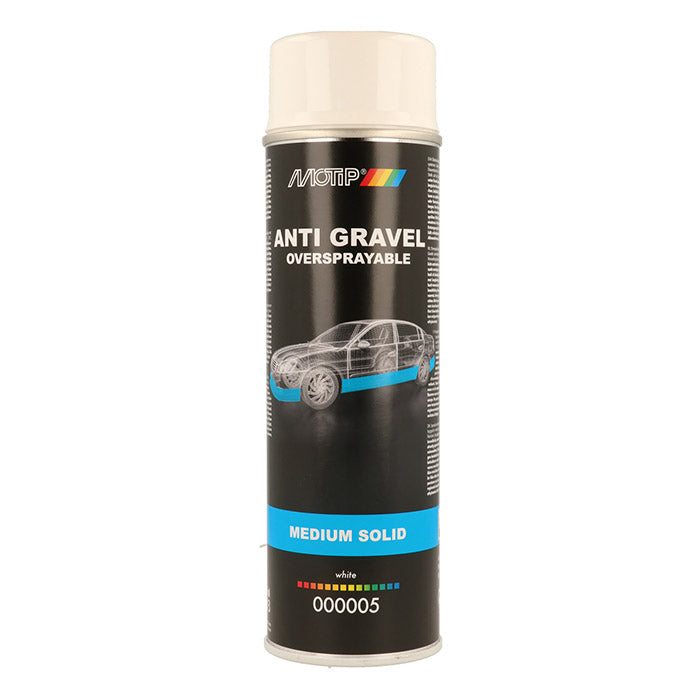 Motip, hvit steinsprutbeskyttelse, spray 500 ml.