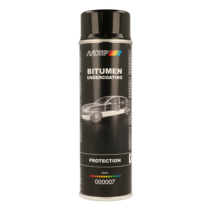 Motip, svart understellsbeskyttelse, spray 500 ml.