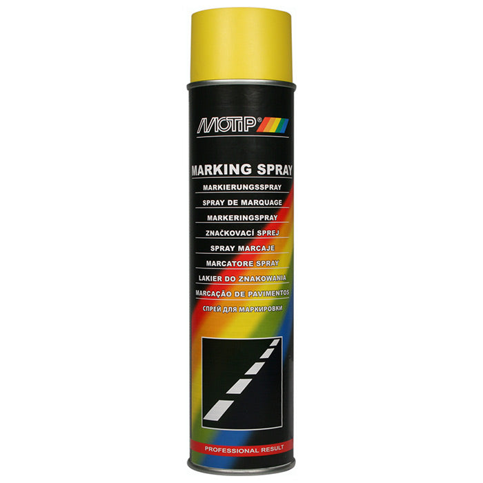 Motip, gul markeringsspray 600 ml.