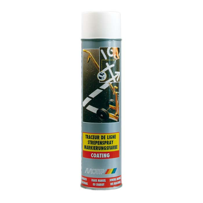 Motip, hvit markeringsspray til vogn 600 ml.