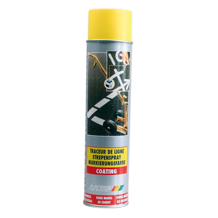 Motip, gul markeringsspray for vogn 600 ml.