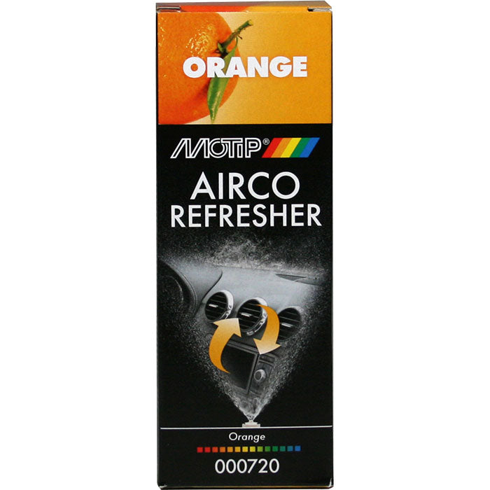 Motip, Aircon-frisker, oransje, 150 ml.