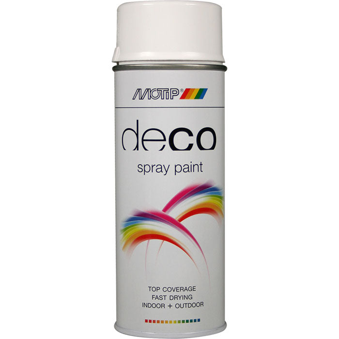 Motip, Deco RAL 9016 trafikkhvit 400 ml.