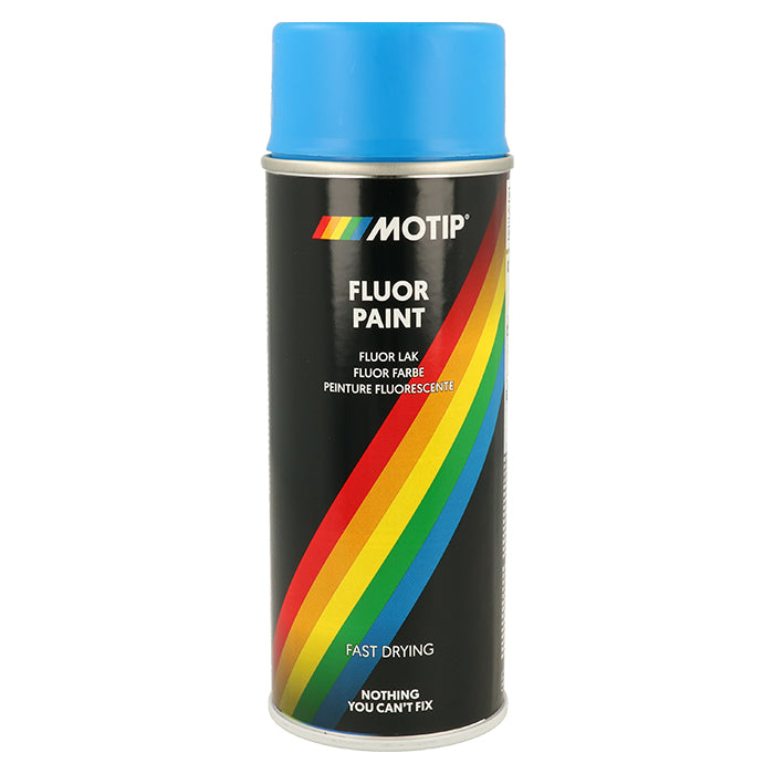 Motip, fluorescerende spray 400 ml blå
