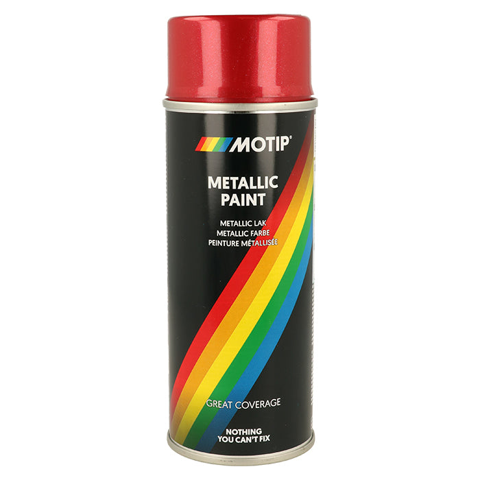 Motip, metallic effektlakk 400 ml rød