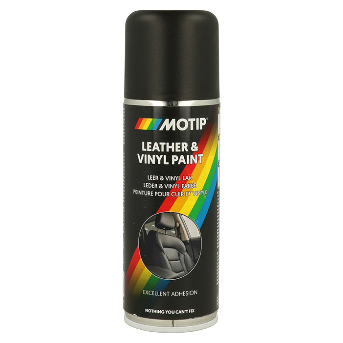 Motip, lær- og vinylmaling, svart, 200 ml