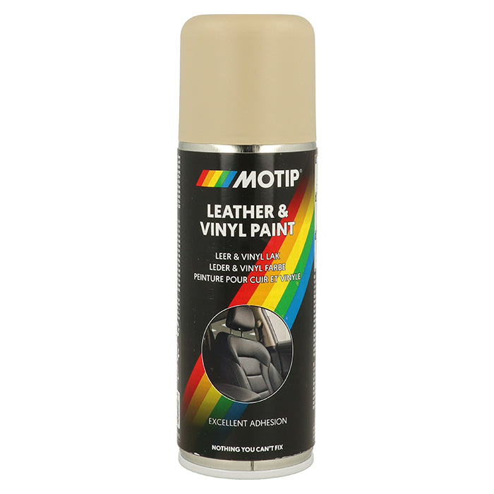 Motip lær- og vinylmaling, beige, 200 ml