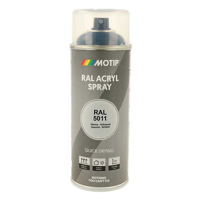 Motip, RAL 5011 høyglans stålblå