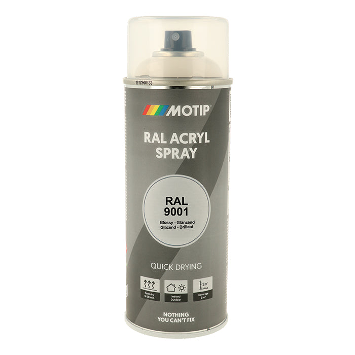Motip, RAL 9001 høyglans kremhvit