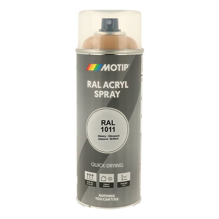 Motip, RAL 1011 høyglanset brunbeige