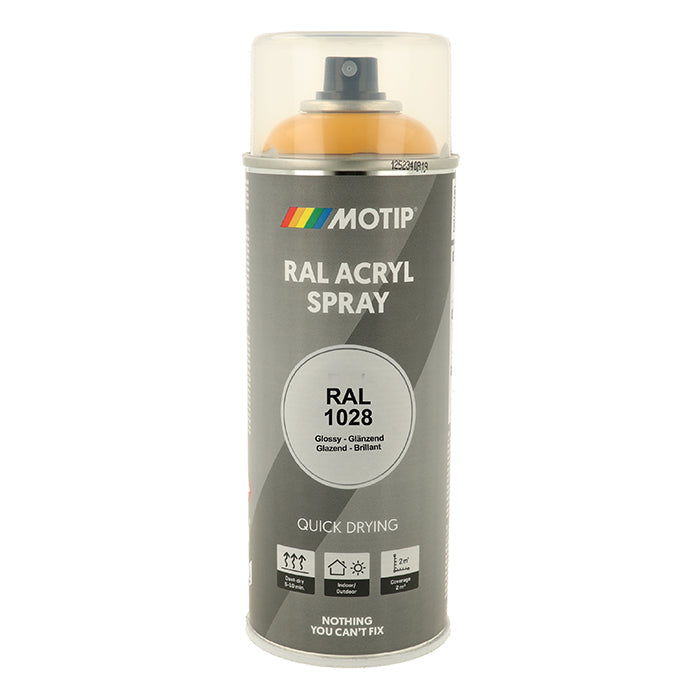 Motip, RAL 1028 høyglans melon­gul