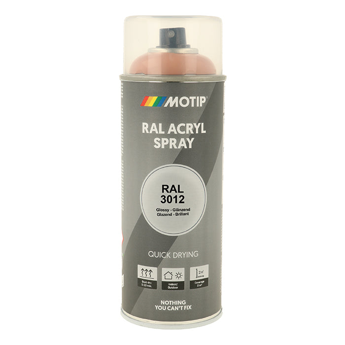 Motip, RAL 3012 høyglans beige rød