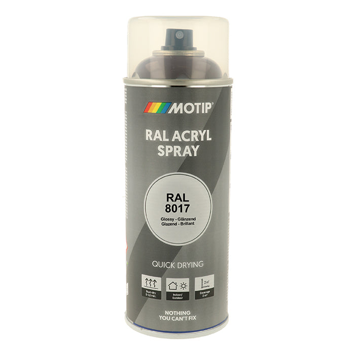 Motip, RAL 8017 høyglans sjokoladebrun