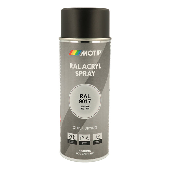 Motip, RAL 9017 matt trafikk svart