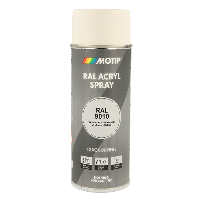 Motip, RAL 9010 silkematt ren hvit