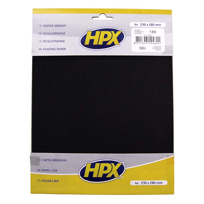 HPX, sandpapir P180 – 4 stk.