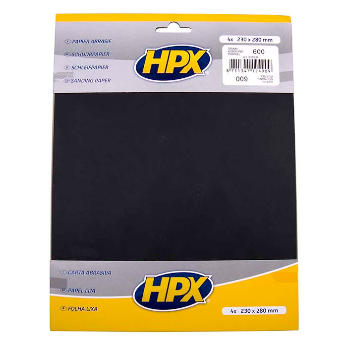 HPX, sandpapir P600 – 4 stk.