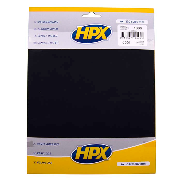 HPX, sandpapir P1000 – 4 stk.