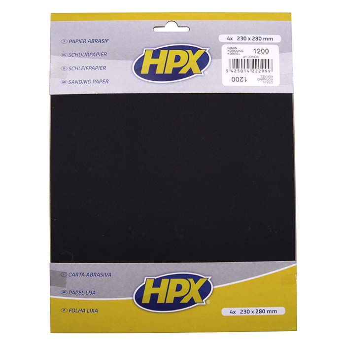 HPX, sandpapir p1200 - 4 Stk.