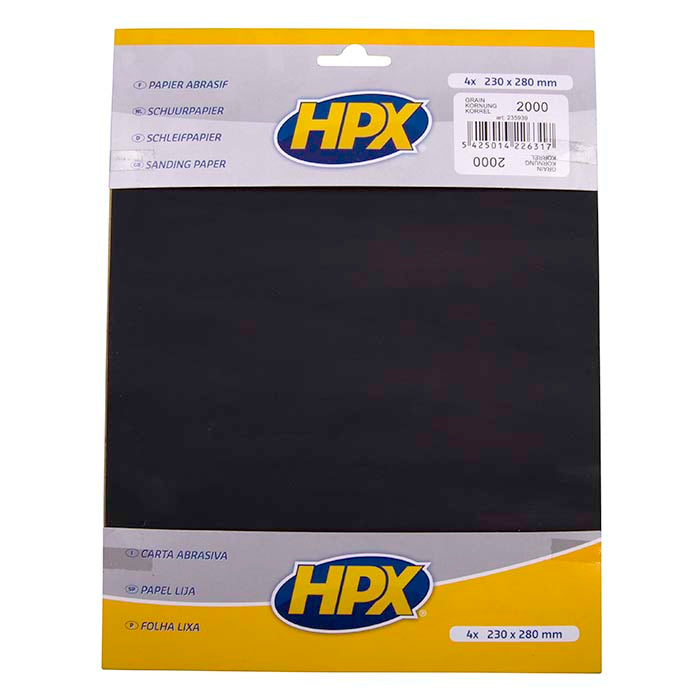 HPX, sandpapir 4 stk. — passer til P 2000-