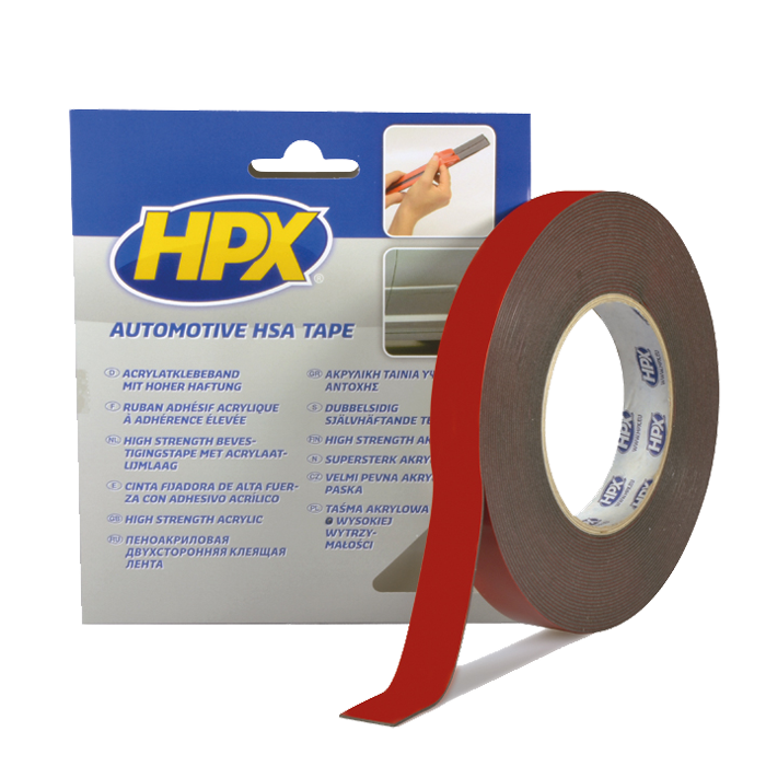 HPX, dobbelsidig tape 6 mm x 10 m