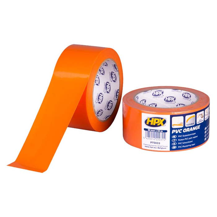 HPX, PVC beskyttelsestape oransje 50mm x 33m