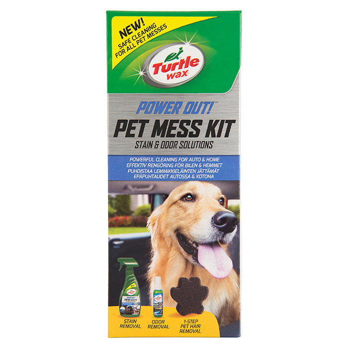 Turtle, Wax Power Out Pet Mess Kit Rengjøring Etter Hund