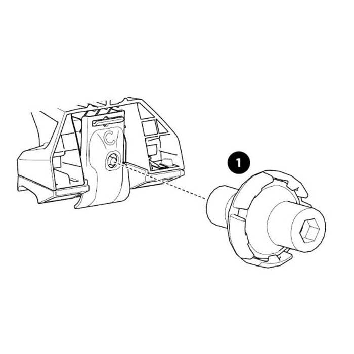 Thule, Reservedel 54201 Sett med 4 stk.