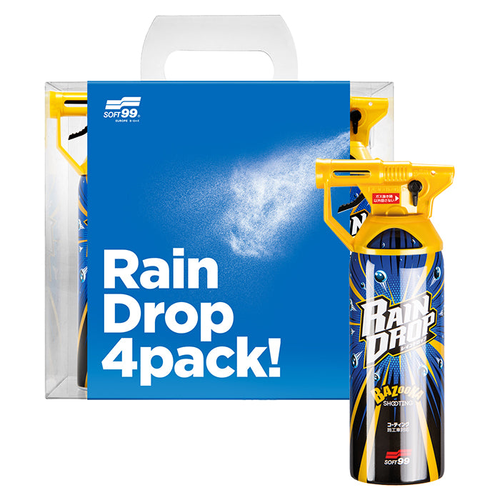 Soft99, Rain Drop Bazooka 300 ml, 4-pakning