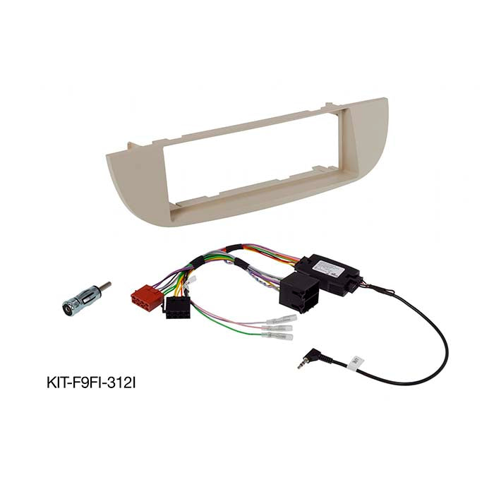 Alpine, 9" monteringssett Fiat 500 - før facelift/ivory